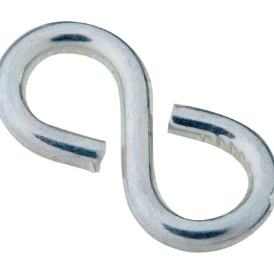 National Hardware Zinc-Plated Silver Steel 7/8 in. L Closed S-Hook
