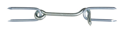 National Hardware 4 in. L Zinc-Plated Silver Steel Gate Hook w/Staples