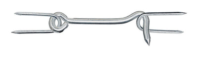 National Hardware 5 in. L Zinc-Plated Silver Steel Gate Hook w/Staples