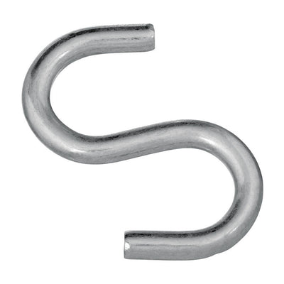 National Hardware Large Zinc-Plated Silver Steel 3 in. L Open S-Hook