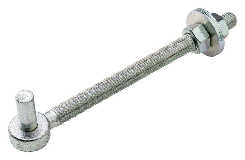 National Hardware Large Zinc-Plated Silver Steel 8 in. L Bolt Hook 150 lb