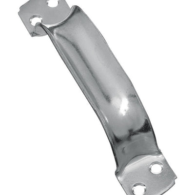 National Hardware 6-3/4 in. L Zinc-Plated Silver Steel Door Pull