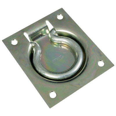 National Hardware 3-1/2 in. L Zinc-Plated Silver Steel Ring Pull