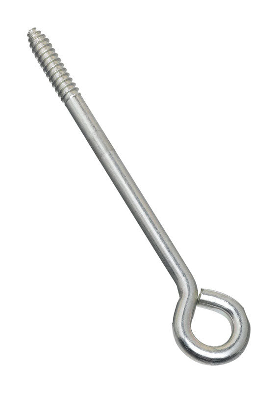 National Hardware 8 in. L Zinc-Plated Silver Steel Lag Screw Eye