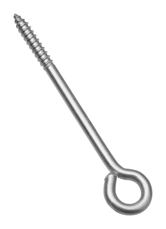 National Hardware 5 in. L Silver Stainless Steel Lag Screw Eye