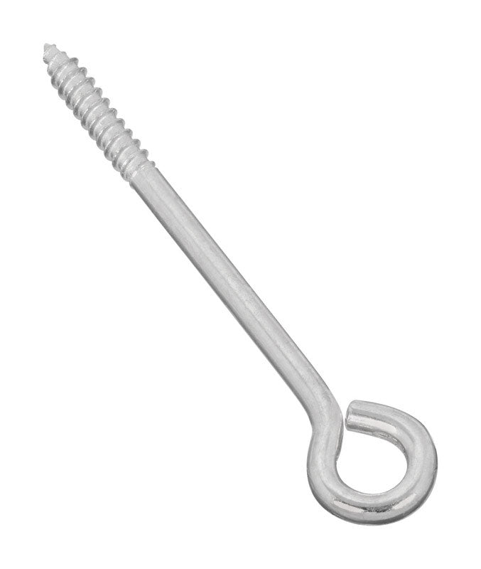 National Hardware 5 in. L Zinc-Plated Silver Steel Lag Screw Eye