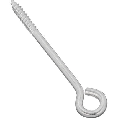 National Hardware 5 in. L Zinc-Plated Silver Steel Lag Screw Eye