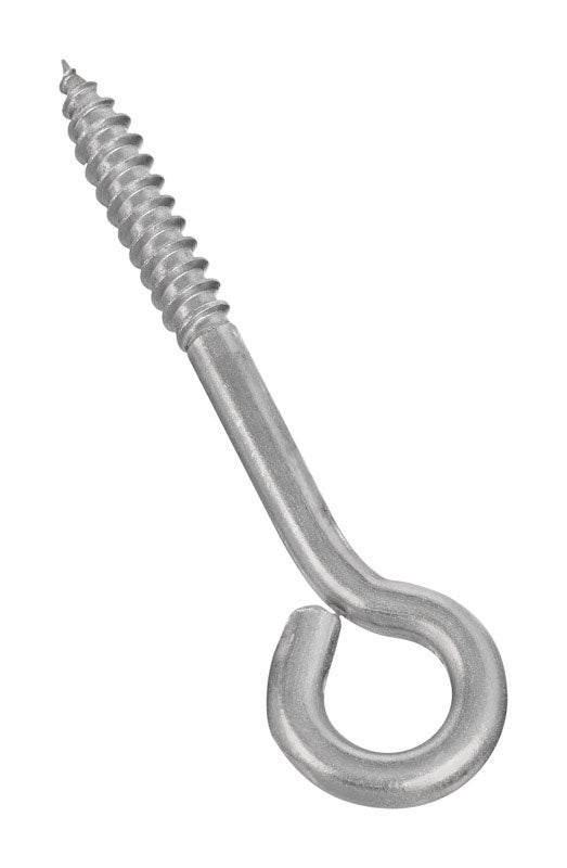 National Hardware 3.75 in. L Silver Stainless Steel Lag Screw Eye