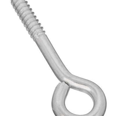 National Hardware 4 in. L Zinc-Plated Silver Steel Lag Screw Eye