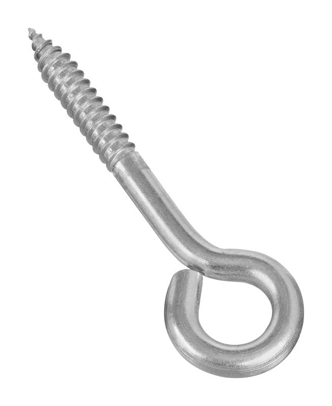 National Hardware 4 in. L Silver Stainless Steel Lag Screw Eye