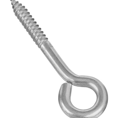 National Hardware 4 in. L Silver Stainless Steel Lag Screw Eye