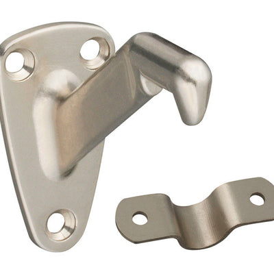 National Hardware Silver Zinc Die Cast w/Steel Strap Handrail Bracket