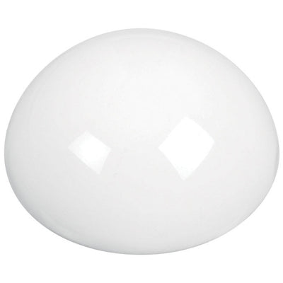 National Hardware Plastic White Soft Round Door Stop Mounts to wall 2.25 in.