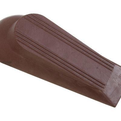 National Hardware 2 in. W X 5 in. L Rubber Brown Wedge Door Stop Mounts to floor 2 in.