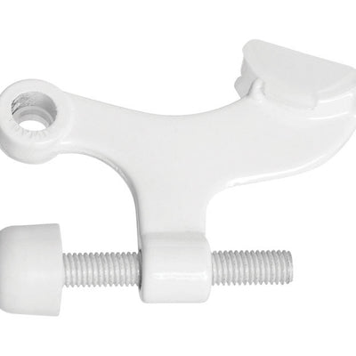 National Hardware Zinc White Hinge Pin Door Stop Mounts to door .75 in.