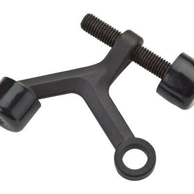 National Hardware Zinc Oil Rubbed Bronze Brown Hinge Pin Door Stop Mounts to door .5 in.