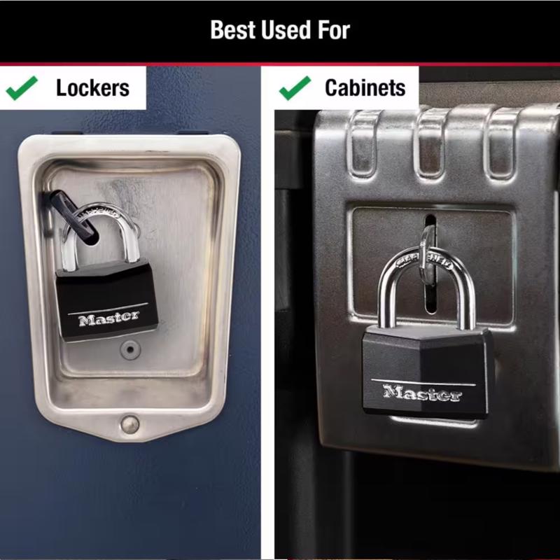 Master Lock 1-9/16 in. W Brass 4-Pin Cylinder Covered Padlock