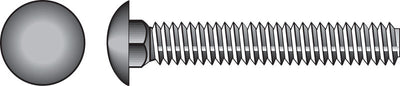 HILLMAN 5/16 in. X 1 in. L Zinc-Plated Steel Carriage Bolt 100 pk