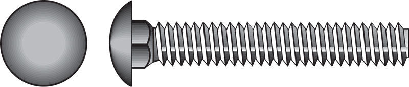 HILLMAN 3/8 in. X 3 in. L Zinc-Plated Steel Carriage Bolt
