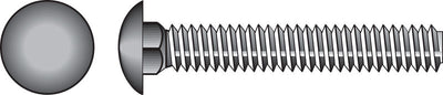 HILLMAN 3/8 in. X 3 in. L Zinc-Plated Steel Carriage Bolt