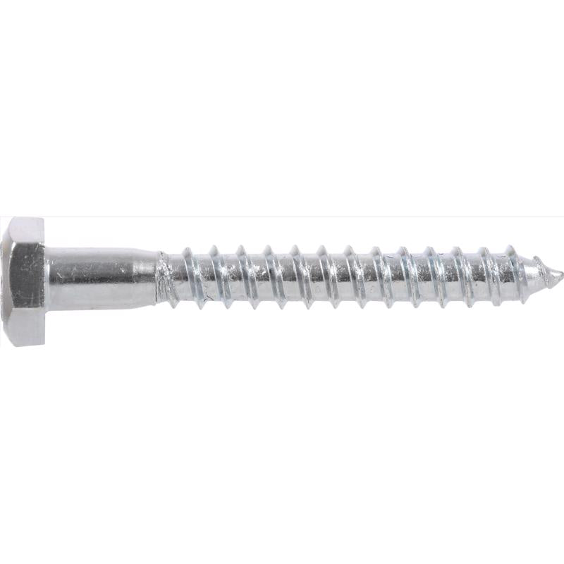HILLMAN 5/16 in. X 3 in. L Hex Zinc-Plated Steel Lag Screw 100 pk