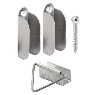 Prime-Line Mill Silver Aluminum Hangers and Latches