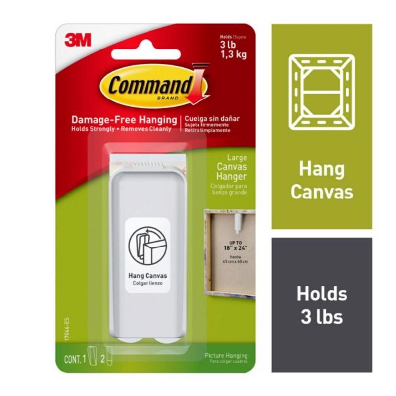3M Command Plastic Coated White Canvas Picture Hanger 3 lb
