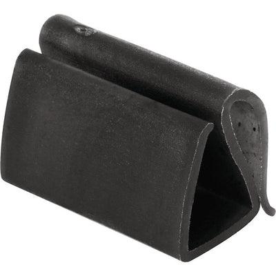 Prime-Line Black Vinyl Retainer Clip For 3/8 inch 4 pk