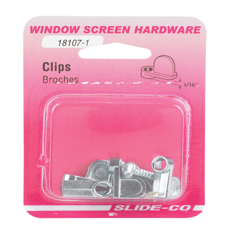 Prime-Line Mill Steel Screen Clip For 1/16 inch