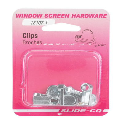 Prime-Line Mill Steel Screen Clip For 1/16 inch