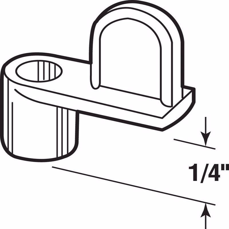 Prime-Line Zinc-Plated Silver Die Cast Screen Clip