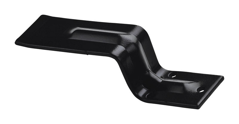 National Hardware 6-5/16 in. L Gloss Black Hot Rolled Steel Open Bar Holder