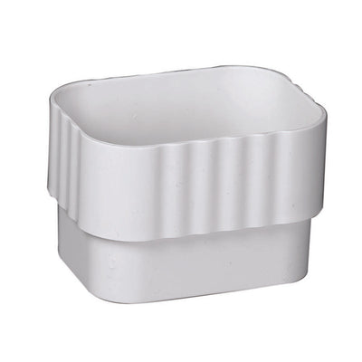 Amerimax 2.38 in. H X 3.25 in. W X 4.25 in. L White Vinyl K Downspout Connector