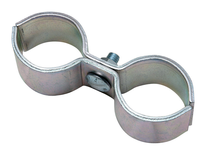 National Hardware 2 in. L Zinc-Plated Silver Steel Gate Pipe Clamp