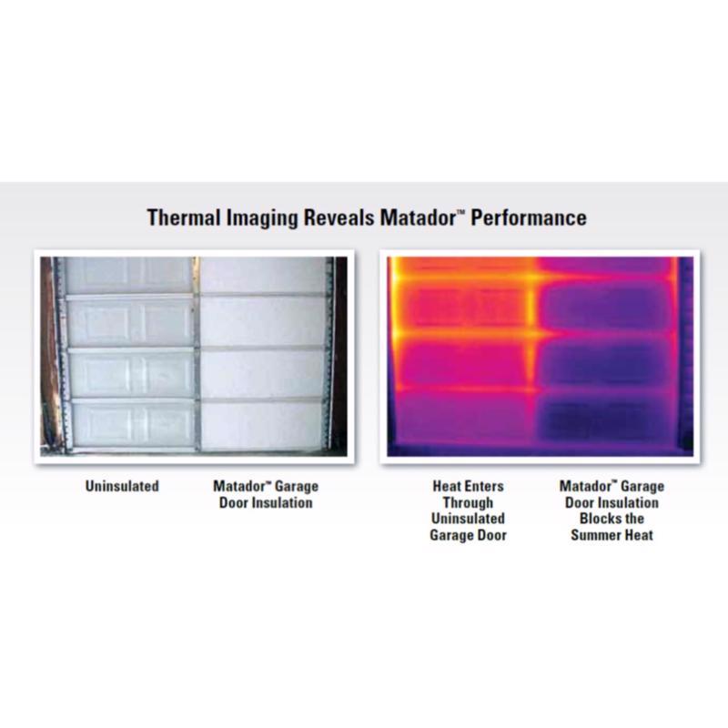 Matador 21 in. W X 54 in. L X 11 in. 4.8 Garage Door Insulation Kit Batt 49 sq ft