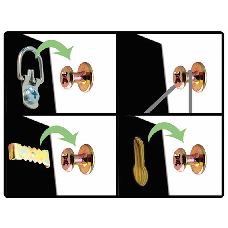 Hangman Gold Wall Hanging Kit 30 lb 6 pk