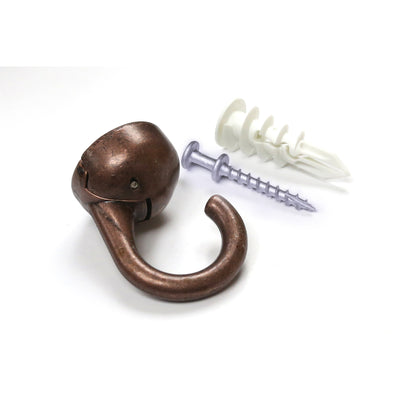 Hangman Small Bronze Metal 2 in. L Ceiling Hook 20 lb