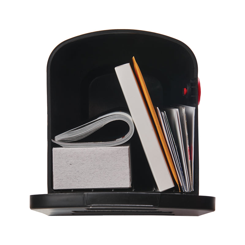 Architectural Mailboxes Parsons Classic Plastic Post Mount Black Mailbox