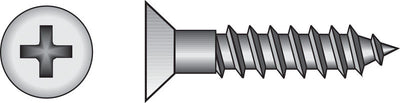 HILLMAN No. 6 Ga. X 1/2 in. L Phillips Zinc-Plated Coarse Wood Screws 100 pk