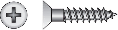 HILLMAN No. 8 X 1/2 in. L Phillips Zinc-Plated Coarse Wood Screws 100 pk