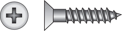 HILLMAN No. 10 X 3/4 in. L Phillips Zinc-Plated Coarse Wood Screws 100 pk