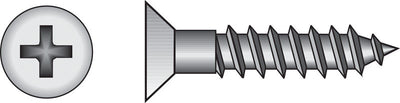 HILLMAN No. 12 X 1 in. L Phillips Zinc-Plated Coarse Wood Screws 100 pk