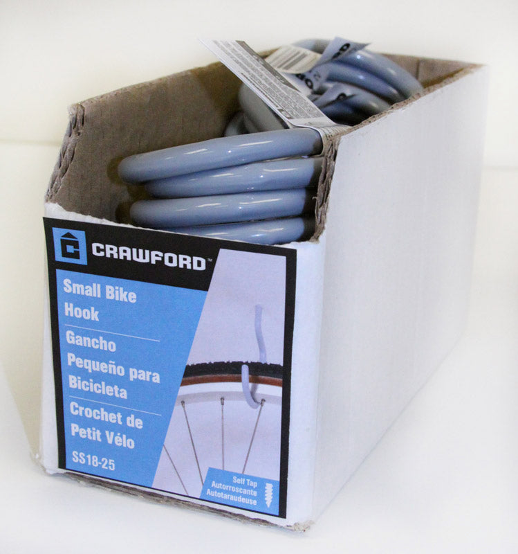Crawford Medium Vinyl Coated Gray Steel 5.91 in. L Hook 20 lb