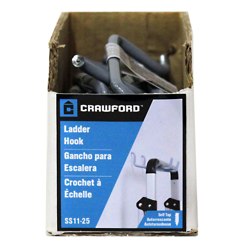 Crawford 8 in. L Vinyl Coated Gray Steel Storage Hook 20 lb. cap.