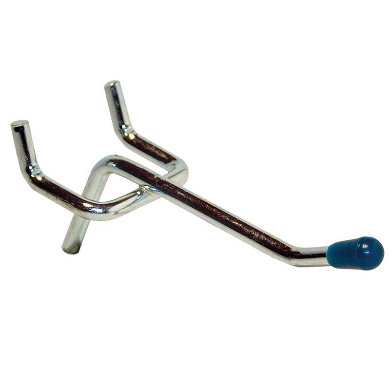 Crawford Zinc Plated Silver Steel 2 in. Peg Hooks