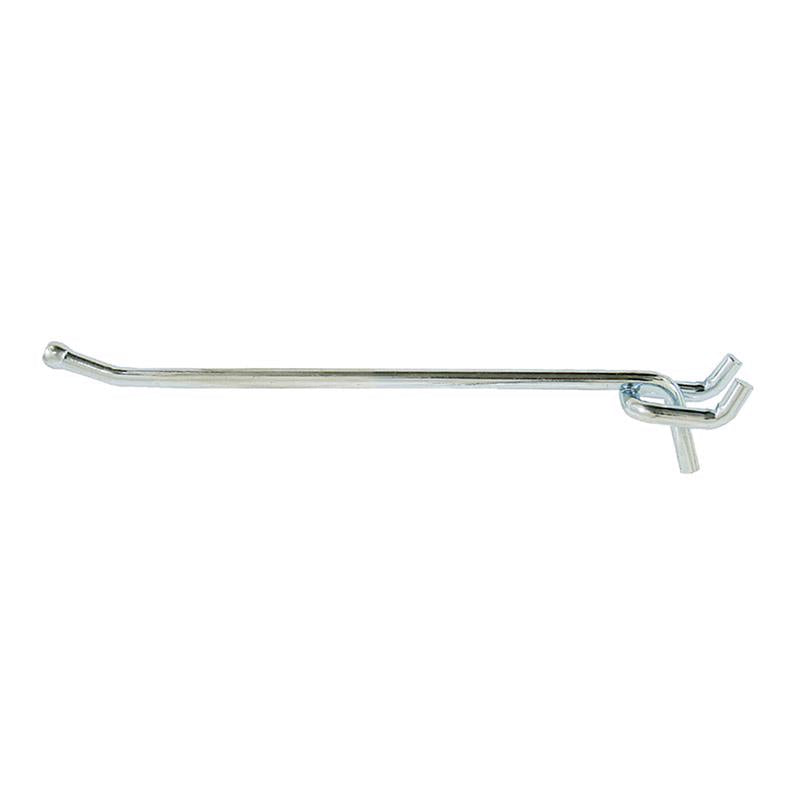Crawford Zinc Plated Silver Steel 6 in. Peg Hooks