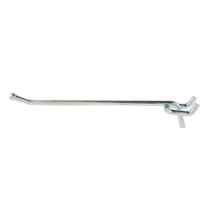 Crawford Zinc Plated Silver Steel 8 in. Peg Hooks