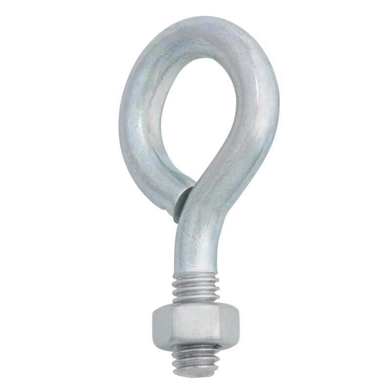 Hampton 5/16 in. X 2-1/4 in. L Zinc-Plated Steel Eyebolt Nut Included