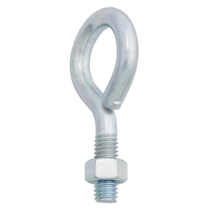 Hampton 3/8 in. X 3 in. L Zinc-Plated Steel Eyebolt Nut Included