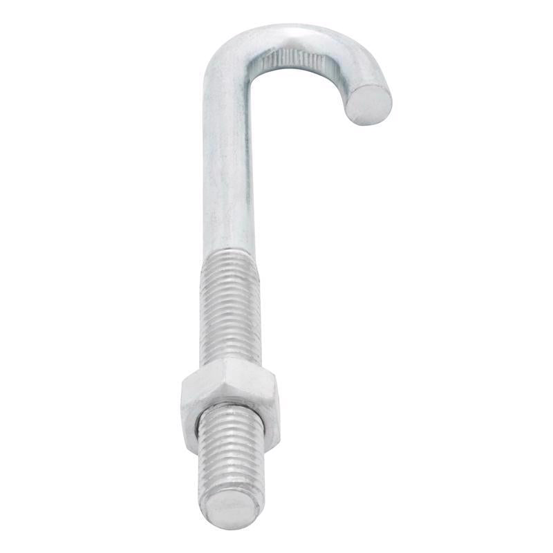 Hampton Small Zinc-Plated Silver Zinc 1 in. L J-Bolt 375 lb